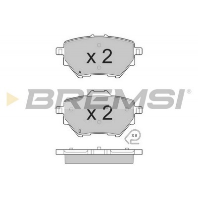 SET PLACUTE FRANA CITROEN BERLINGO / C4 / OPEL COMBO / GRANDLAND / PEUGEOT PARTNER / 308 / 3008 / 508 / RIFTER