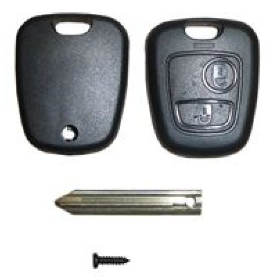 CHEIE BRUTA CU CARCASA 2 BUTOANE (CITROEN C1 / C2 / C3 / C4 / C5 / PEUGEOT 206 / 207 / 307 / 406 / PARTNER)